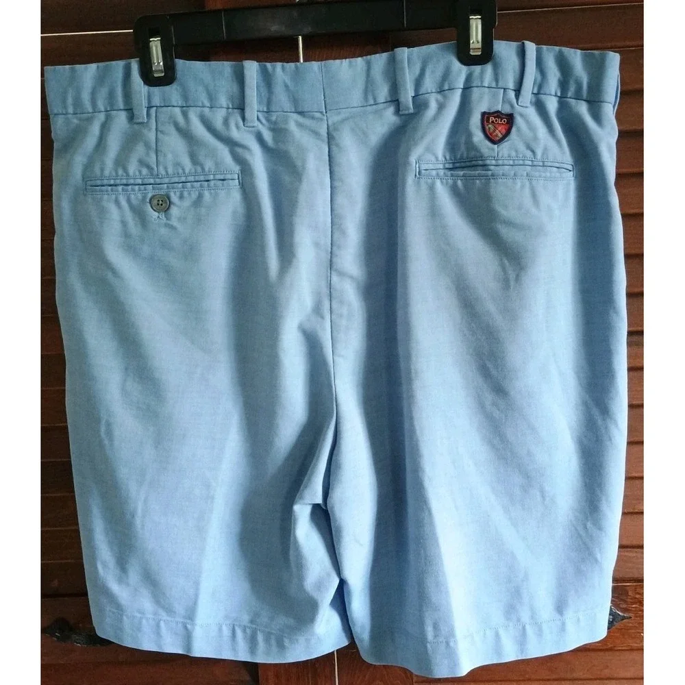 Polo Golf Ralph Lauren Shorts Men 38 Blue Golf Classic Fit Chino 10